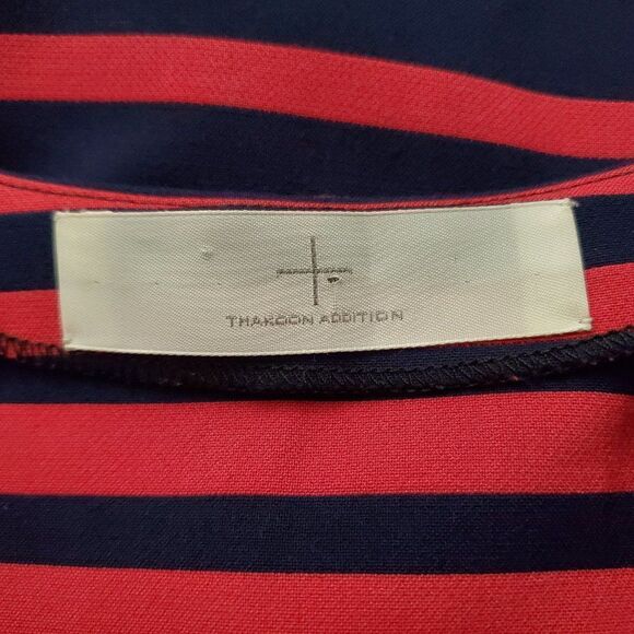 Thakoon Addition Striped Long Sleeve Crop Top Red Blue 2 - Picture 7 of 8